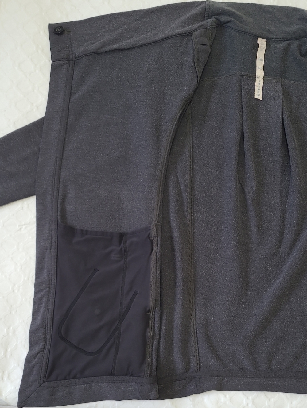 Lululemon Coast Wrap II - Heathered Black - Picture 9 of 12